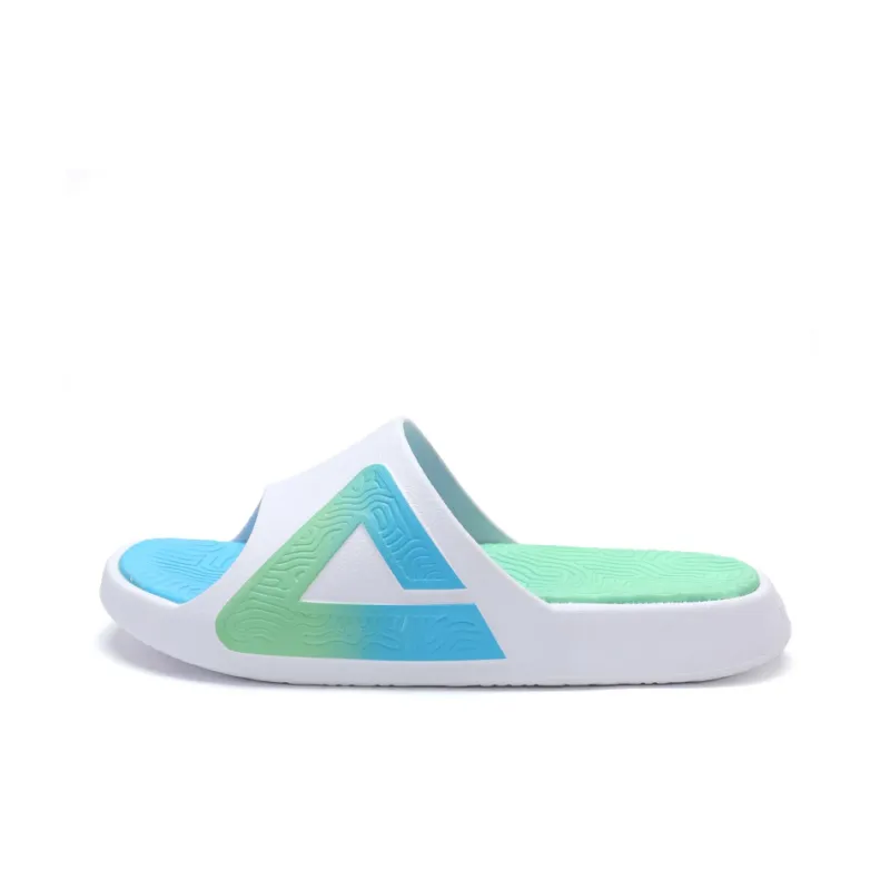 PEAK Tai Ji1.0 Slide Slippers Unisex Blue Green-0