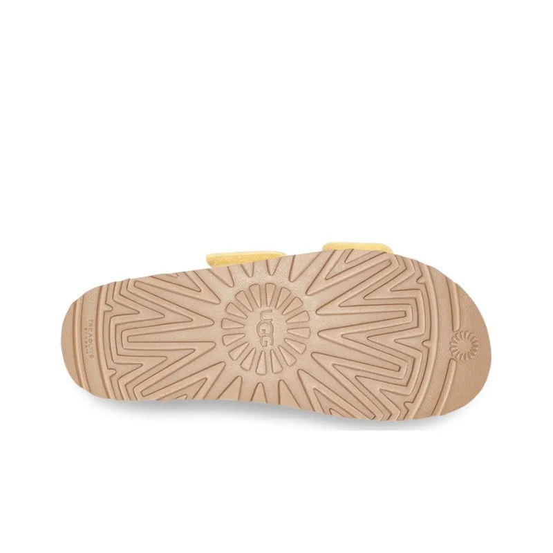 UGG Rubber Sole Slide Slippers Women's Banana Cream Color-5