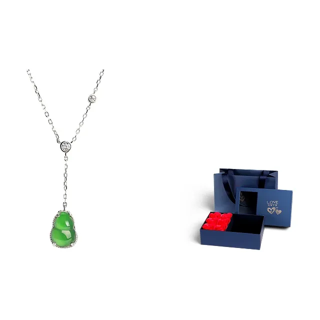 With the heart of the jade Jadeite Necklaces Women's-8