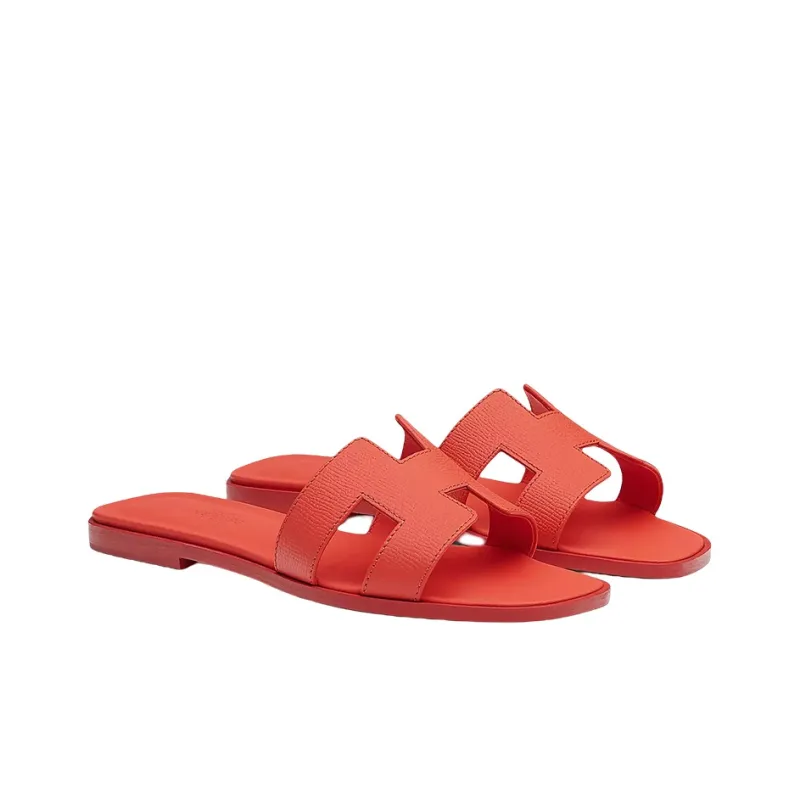 HERMES Oran Stylish Sandal Women's Orange Red-2