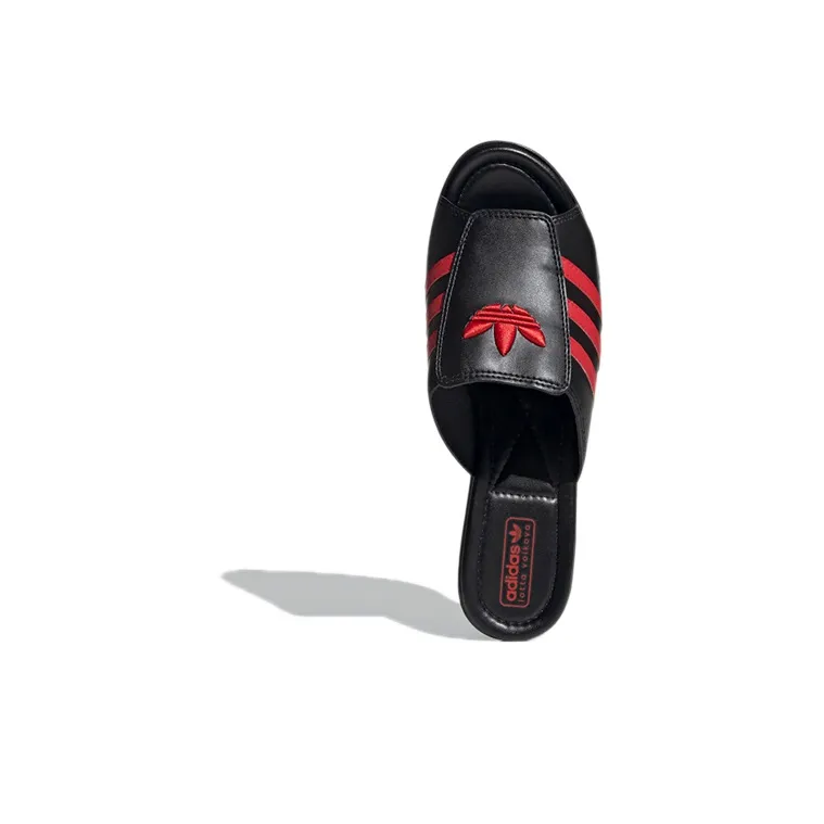 Adidas Trefoil Mules Lotta Volkova Black Red Women's-4