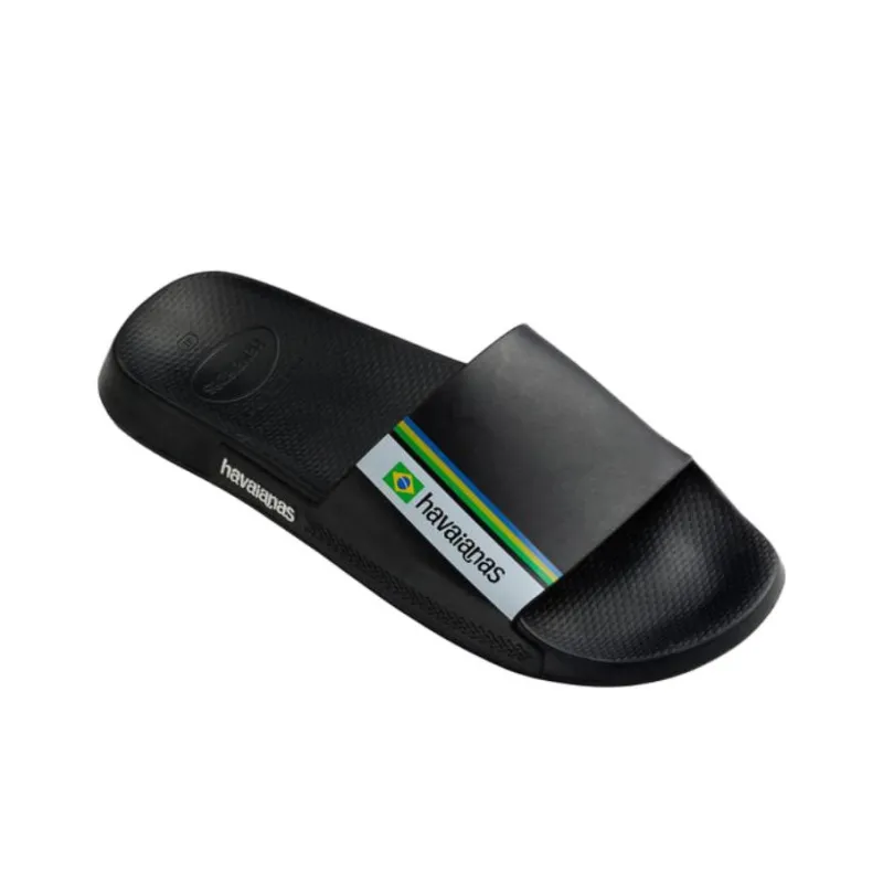 Havaianas Slip Resistant Slide Slippers Unisex Black-1