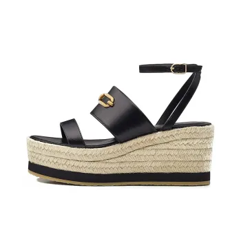HERMES Elise Slide Slippers Women's Black