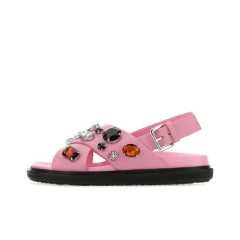 MARNI Fussbett One Strap Sandals Women's Pink