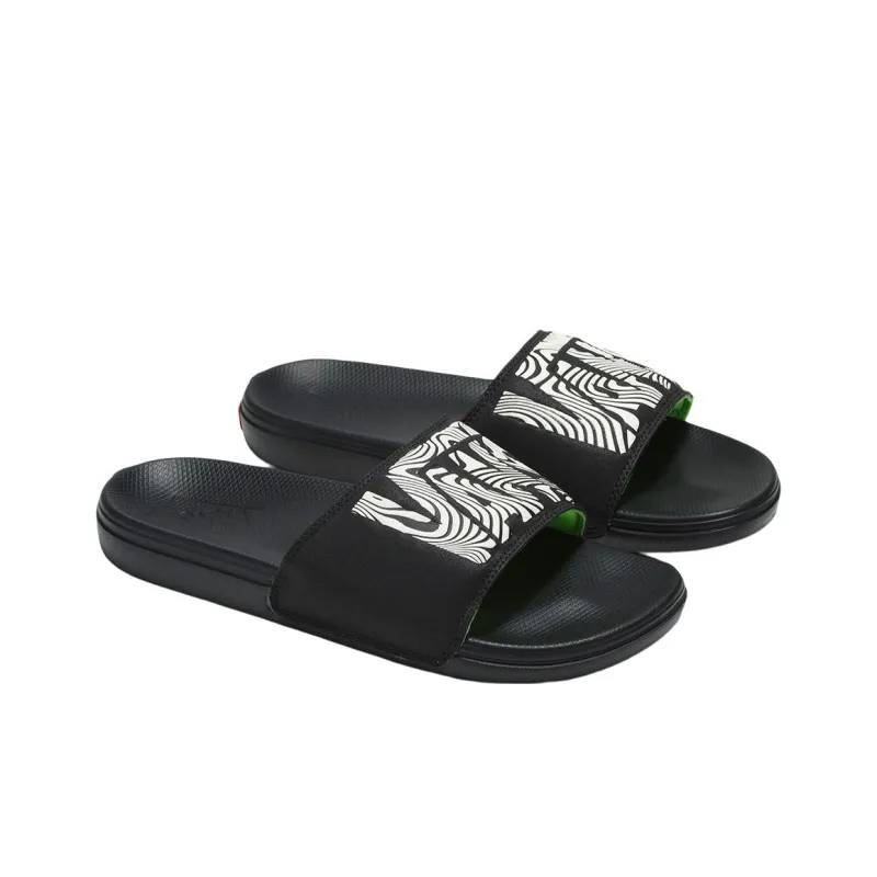Vans La Costa Slide On 'Black White'-2