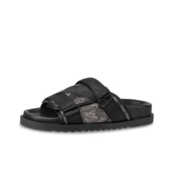 LOUIS VUITTON Honolulu Stylish Sandal Men's Black