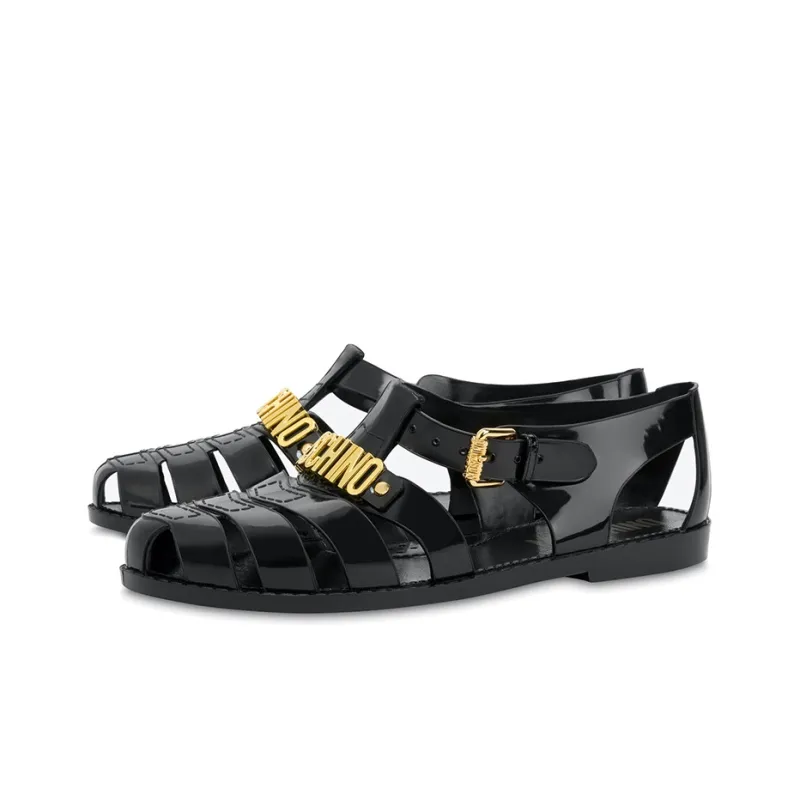 MOSCHINO Logo-plaque Sandals-1