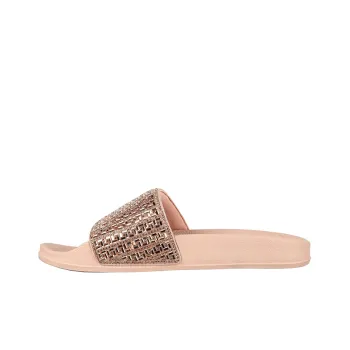 Skechers Slide Slippers Women's Gold/Pink