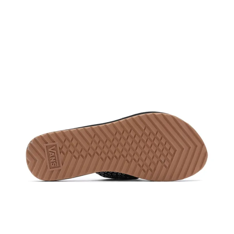 Vans Cross Strap Slide On 'Black White'-4