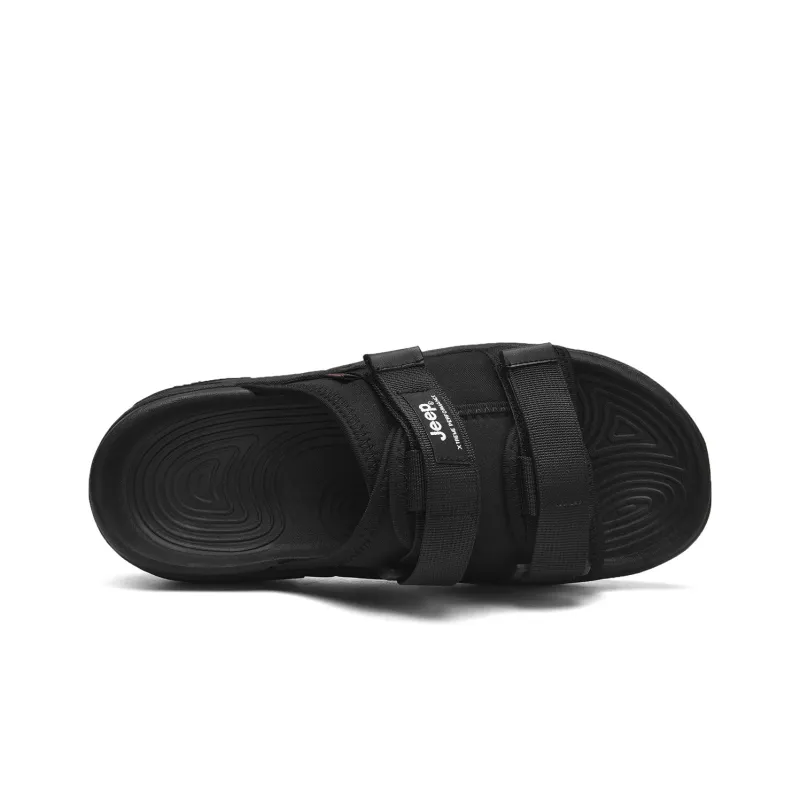 Jeep Slide Slippers Men's Black-3