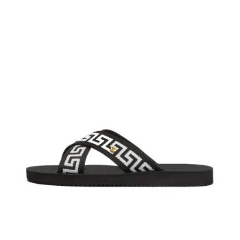 VERSACE Nastro Greca Sandal 'Black White'