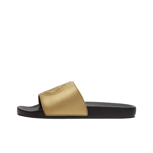 VERSACE JEANS Slide Slippers Men Black/Gold