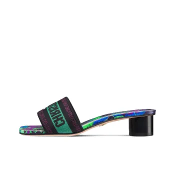 DIOR Odor-Resistant Slide Slippers Women's Green Purple