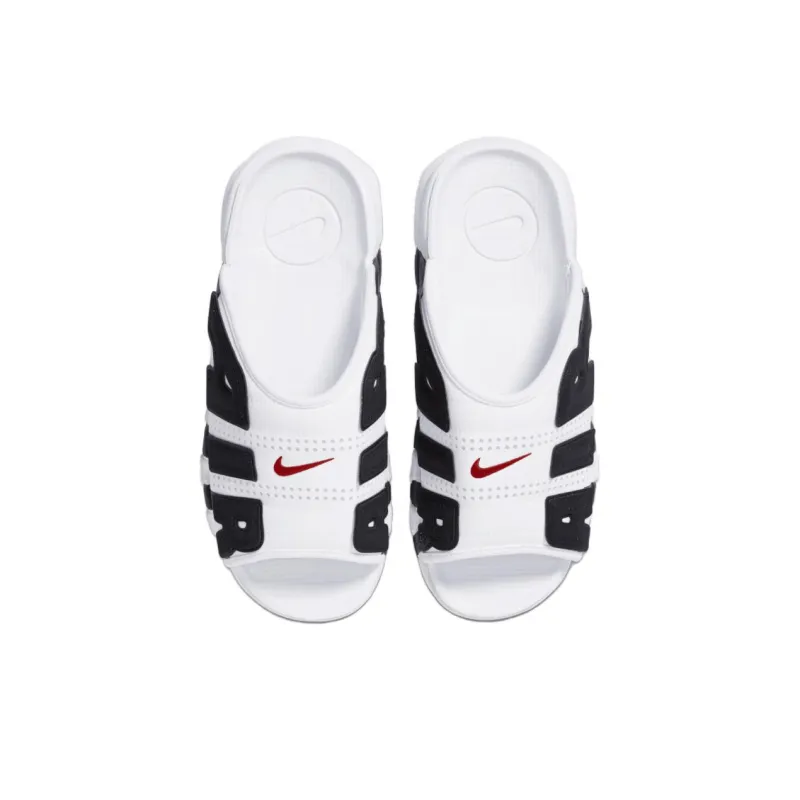 Nike Air More Uptempo Slide White Black Red-2