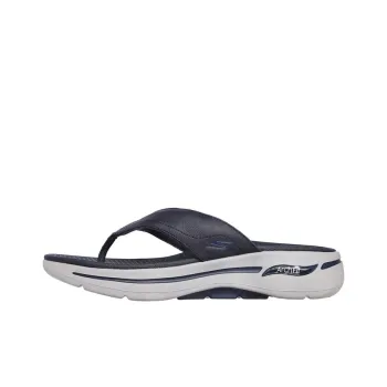 Skechers Go Walk Arch Fit Abrasion-Resistant Slip-Resistant Slide Slippers Men's Blue