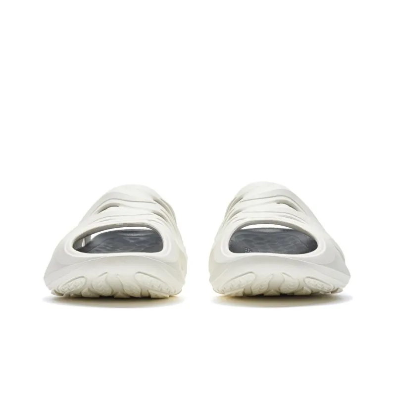 XTEP Flame Drag Rubber Sole Slide Slippers Men's White Black-3