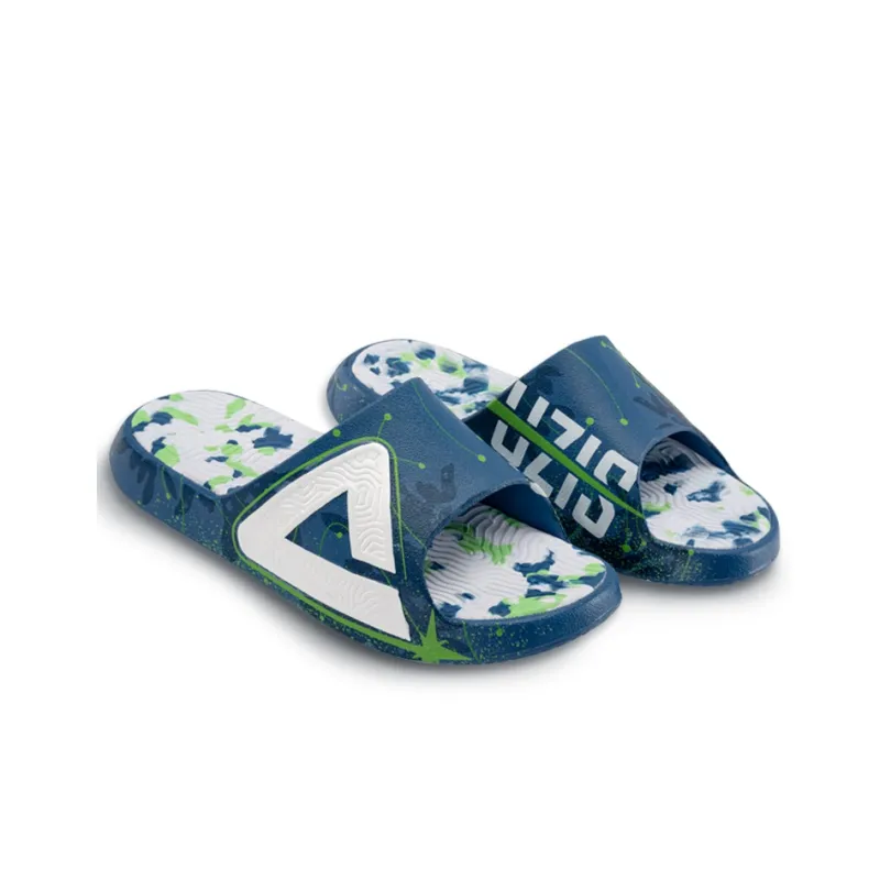 PEAK x UZIS Slide Slippers Men's Port Blue Socks Gift Box Set-3