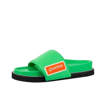 LOUIS VUITTON Slide Slippers Women's Green