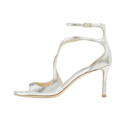 Jimmy Choo Azia 75mm Metallic-effect Sandals