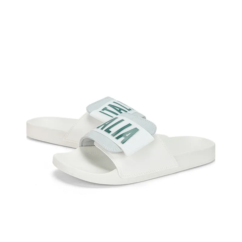 Kappa EVA Slip Resistant Antibacterial Slide Slippers Unisex Gray White-4