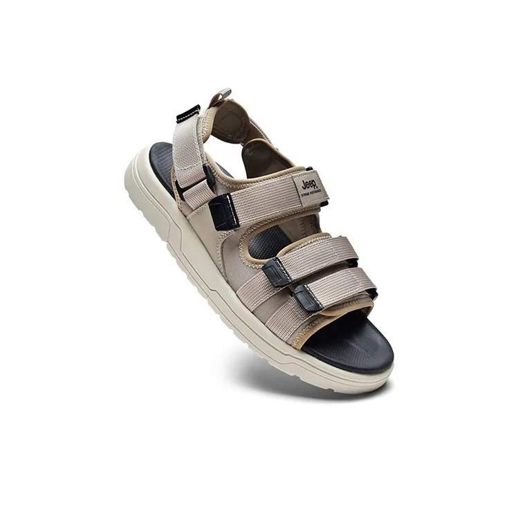 Jeep Rubber Sole Cut Out Slip Resistant Slide Slippers Men's Sand-2