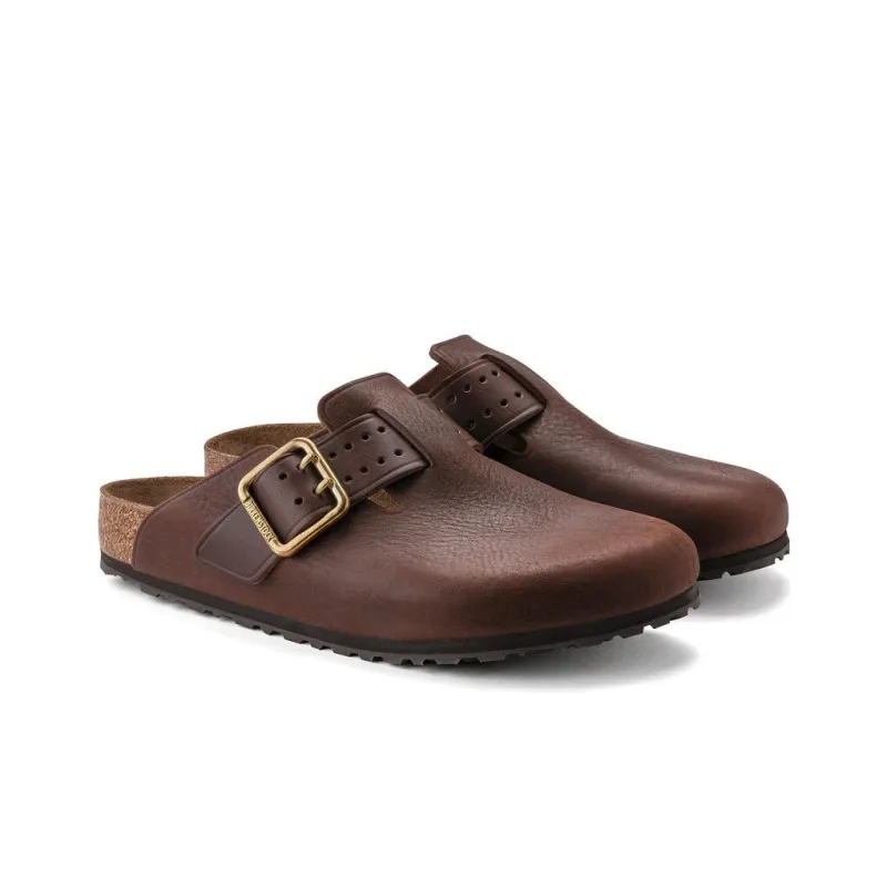 Birkenstock Boston Bold Leather Roast Brown-2