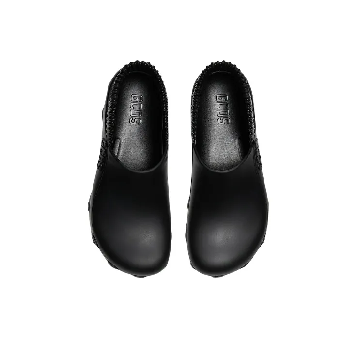 GCDS Embossed-logo Slingback Clogs-3