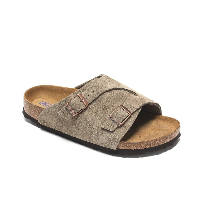 Birkenstock Zrich Soft Footbed Suede Leather 'Taupe'-2
