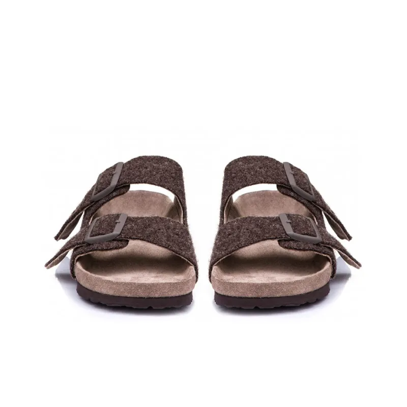 Birkenstock x RICK OWENS/RO Arizona Slide Slippers Men's Dark Brown-2