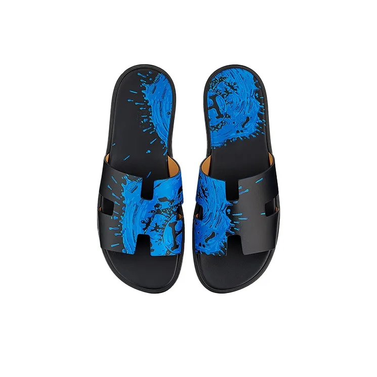 HERMES Stylish Sandals Men's Electric Blue-4