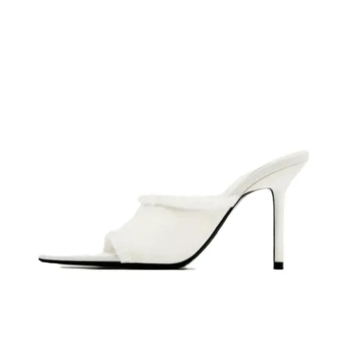 ZARA Slide Slippers Women's White