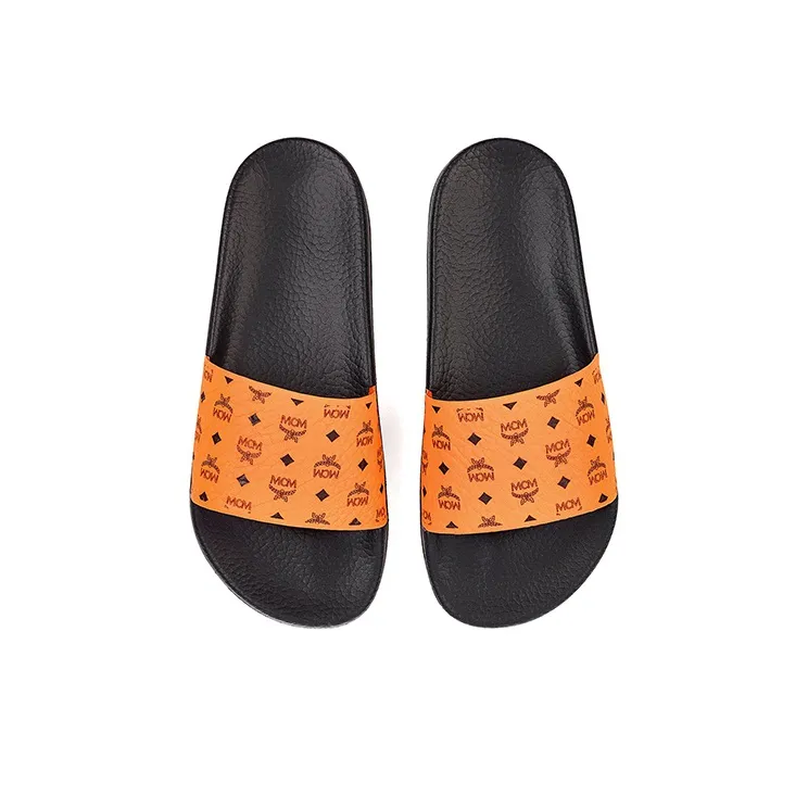 MCM Monogram Slides Orange-3