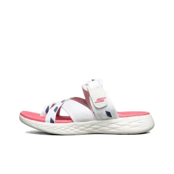 Skechers On The Go Slide Slippers Women's White/Blue/Pink