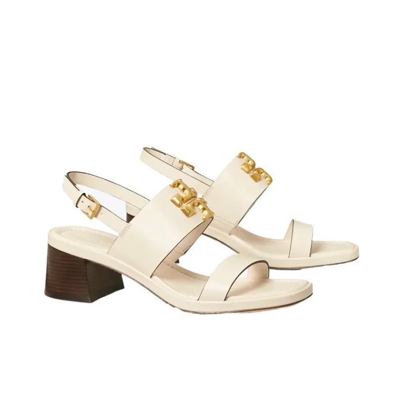 TORY BURCH Eleanor One Strap Sandals 5.5cm Women's Ivory White-2