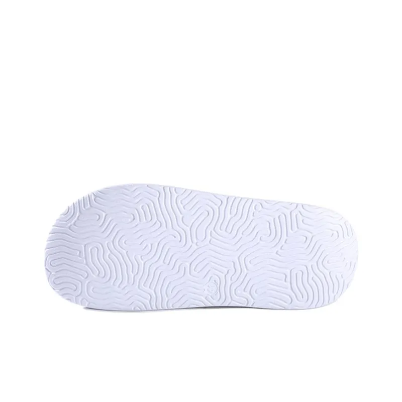 IDX x PEAK Tai Ji1.0 Quiet Slip Resistant Abrasion Resistant Slide Slippers Men's White Black-4