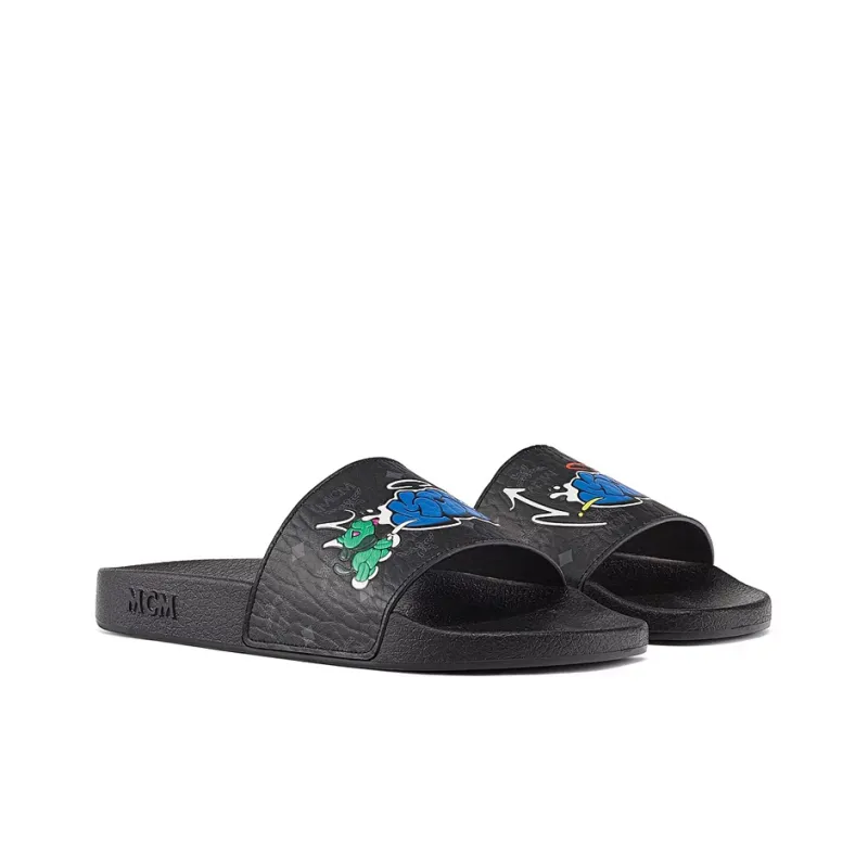 MCM Stylish Sandals Men's Black-2