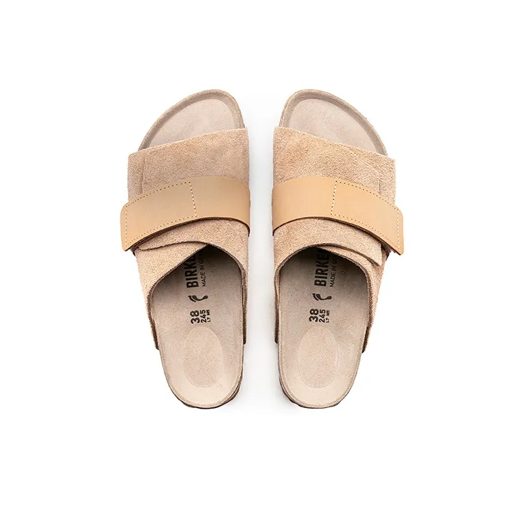 Birkenstock Kyoto Nubuck Suede Sandals 'Clay'-4