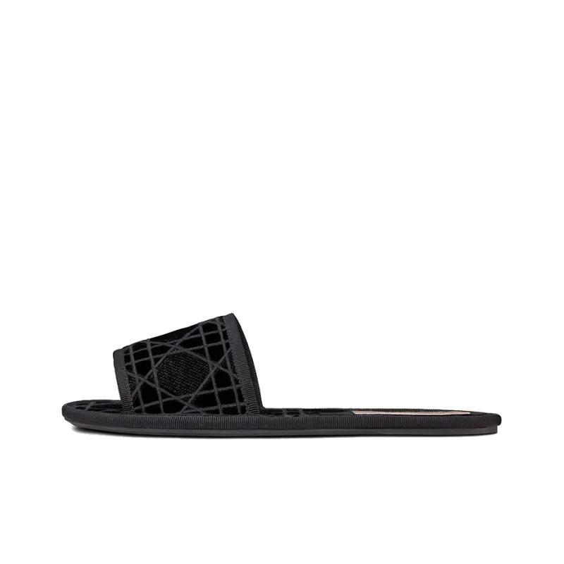 DIOR Chez Moi Slide Slippers Women's Black-0