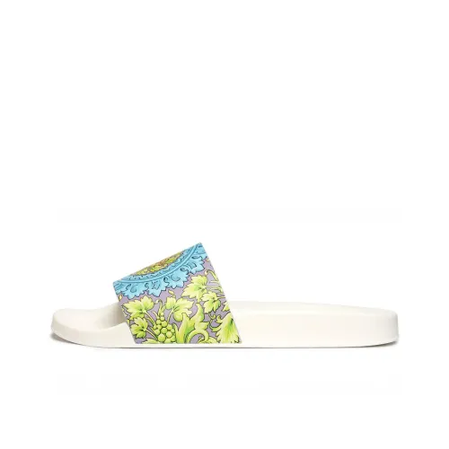 FANSIZHE Barocco Antibacterial Slide Slippers Women's White Gray