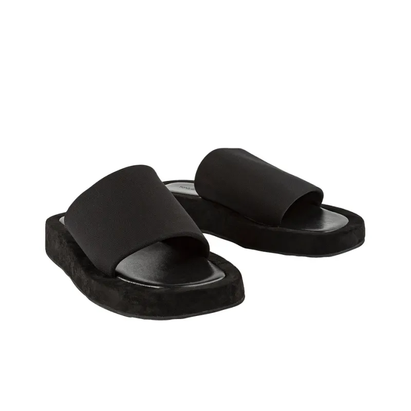 Tony Bianco Rubber Sole Abrasion Resistant Slide Slippers Women's Black-2