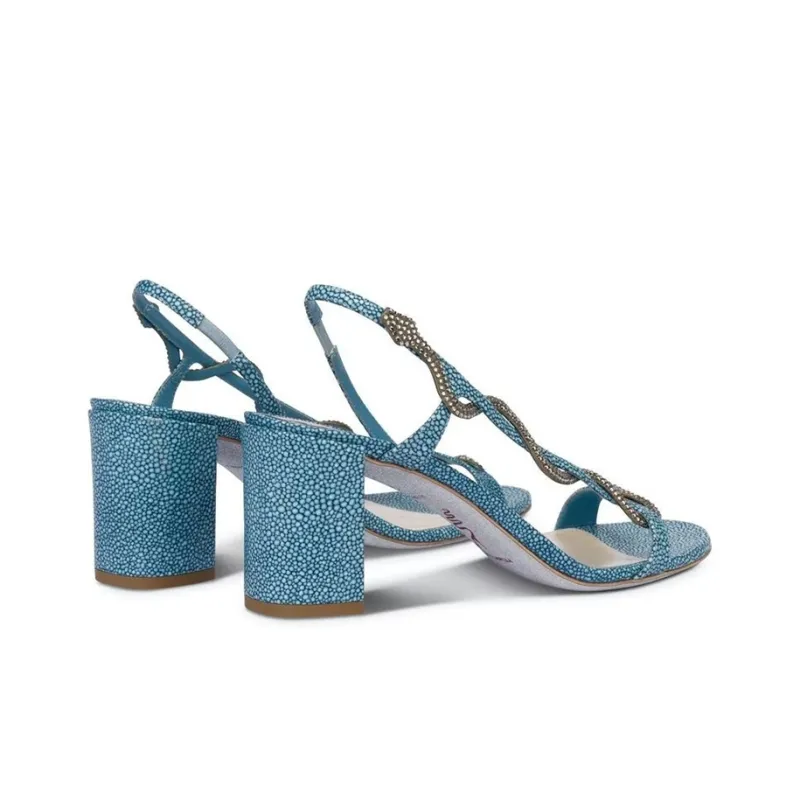 RENE CAOVILLA Strap Sandals Women's Blue-3