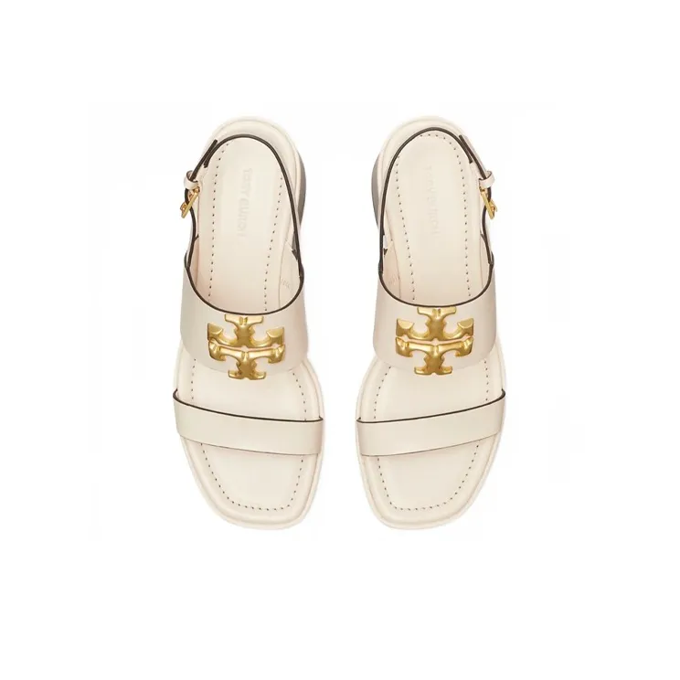 TORY BURCH Eleanor One Strap Sandals 5.5cm Women's Ivory White-4