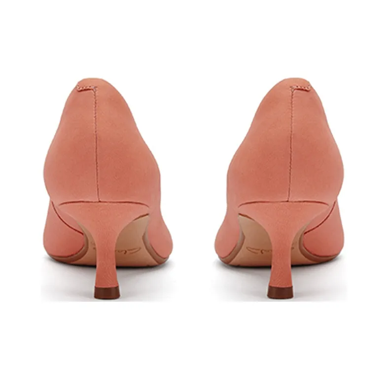 Clarks High Heels Women's Light Coral Red-3