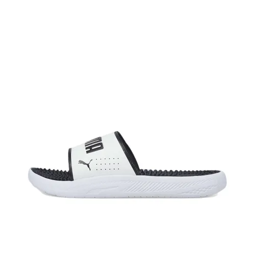 PUMA Softride Series Slide Slippers Men White/Black