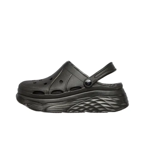 Skechers Max Cushioning Slide Slippers Women's Black