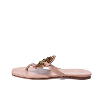 TORY BURCH Miller Flip Flops Women's Cream White