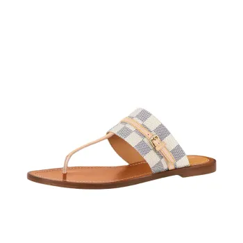 LOUIS VUITTON Palma Slip-Resistant Flip Flops Women's Brown