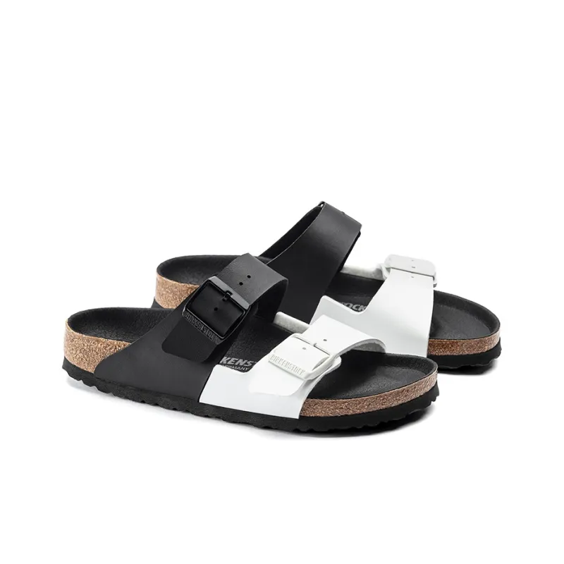 Birkenstock Arizona Series Fashion Black White Colorblock Version Sandals-3