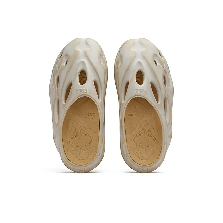 EQLZ EQUALIZER 1100 Slide Slippers Unisex Yellow Field Daylily Distressed-3