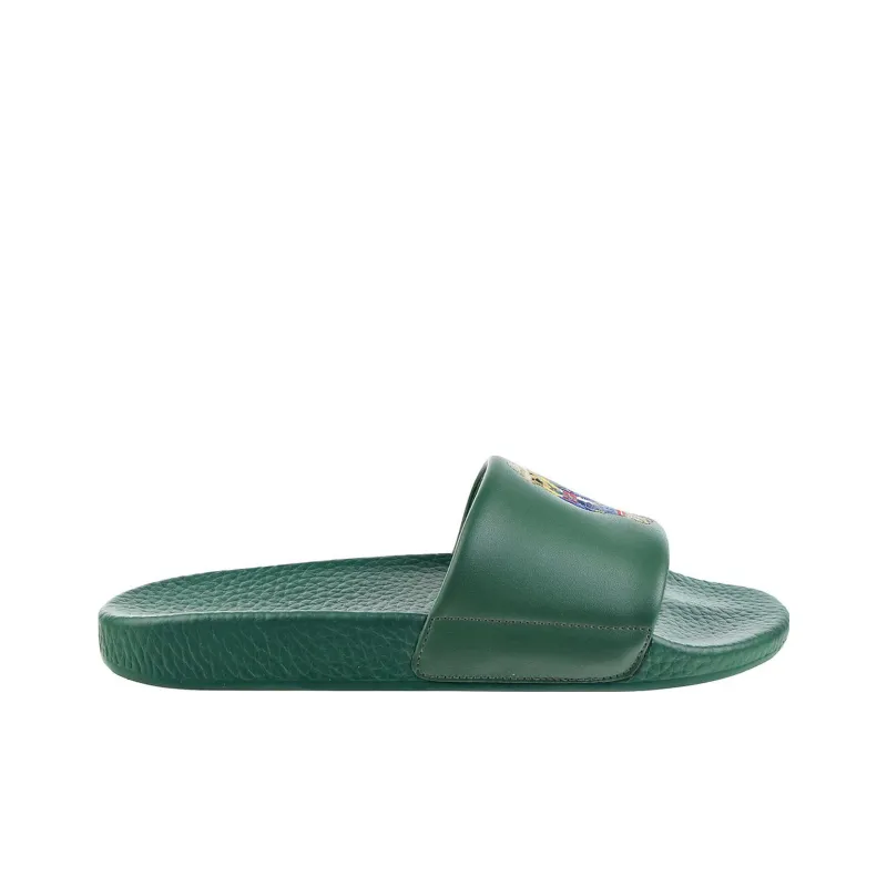 Polo Ralph Lauren Cowboy Polo Bear Slide Forest Green-1